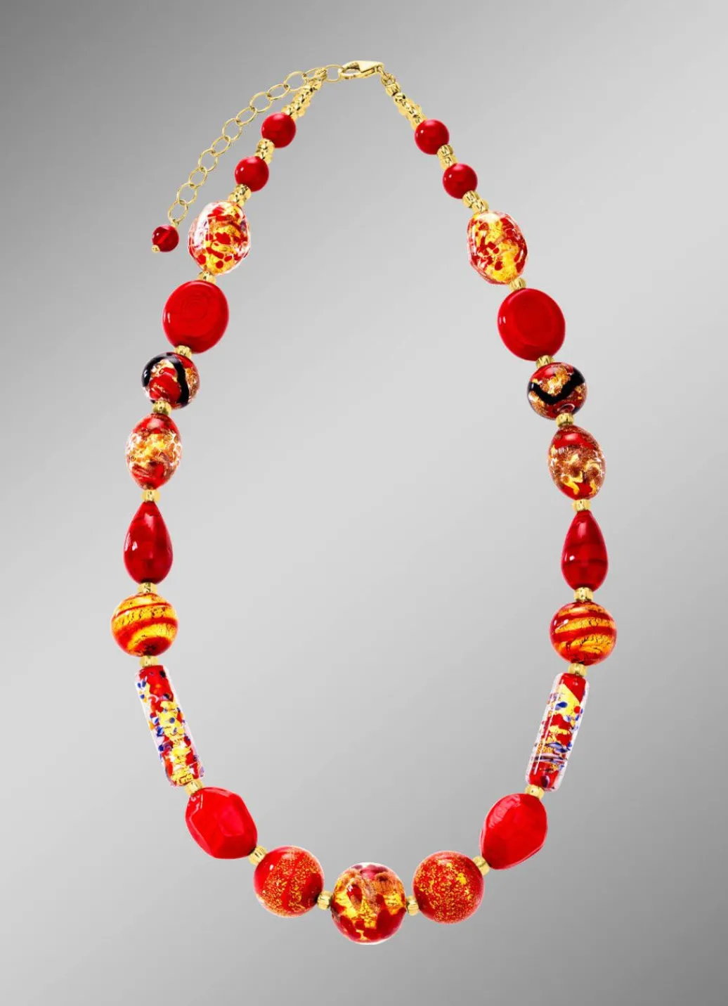 Hot Halskette mit Muranoglas-Perlen Damen Halsketten