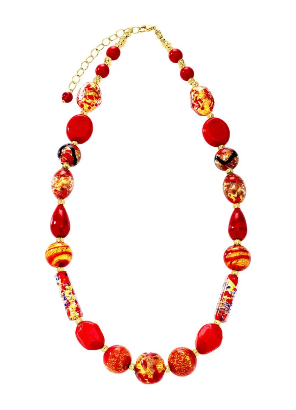 Hot Halskette mit Muranoglas-Perlen Damen Halsketten