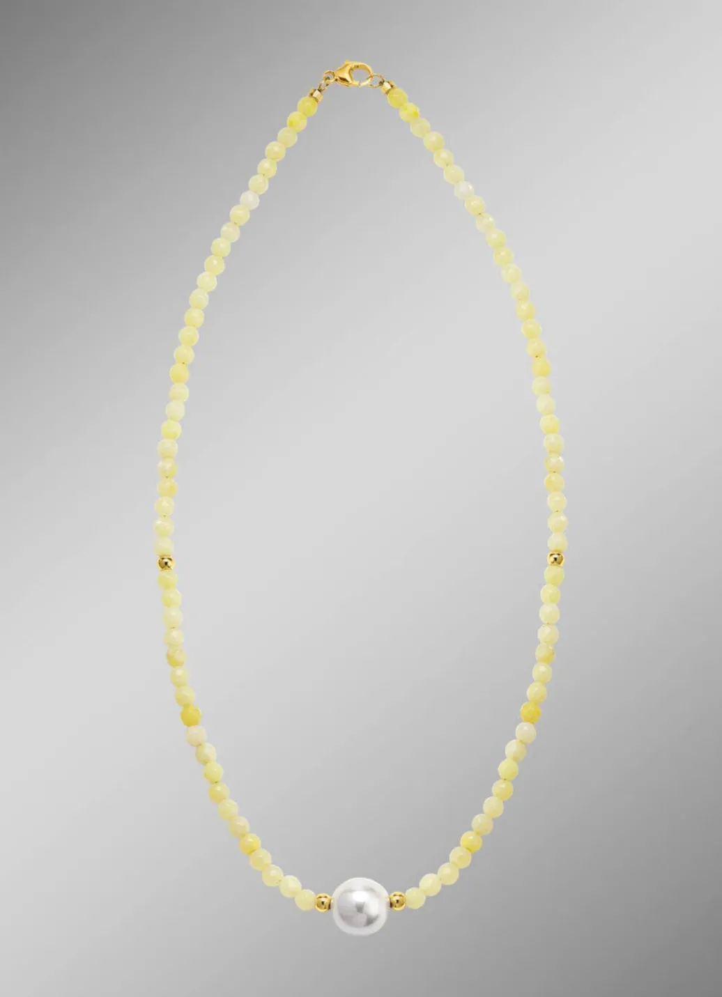 Outlet Halskette mit Perlenschimmer und Edelsteinglanz Damen Halsketten