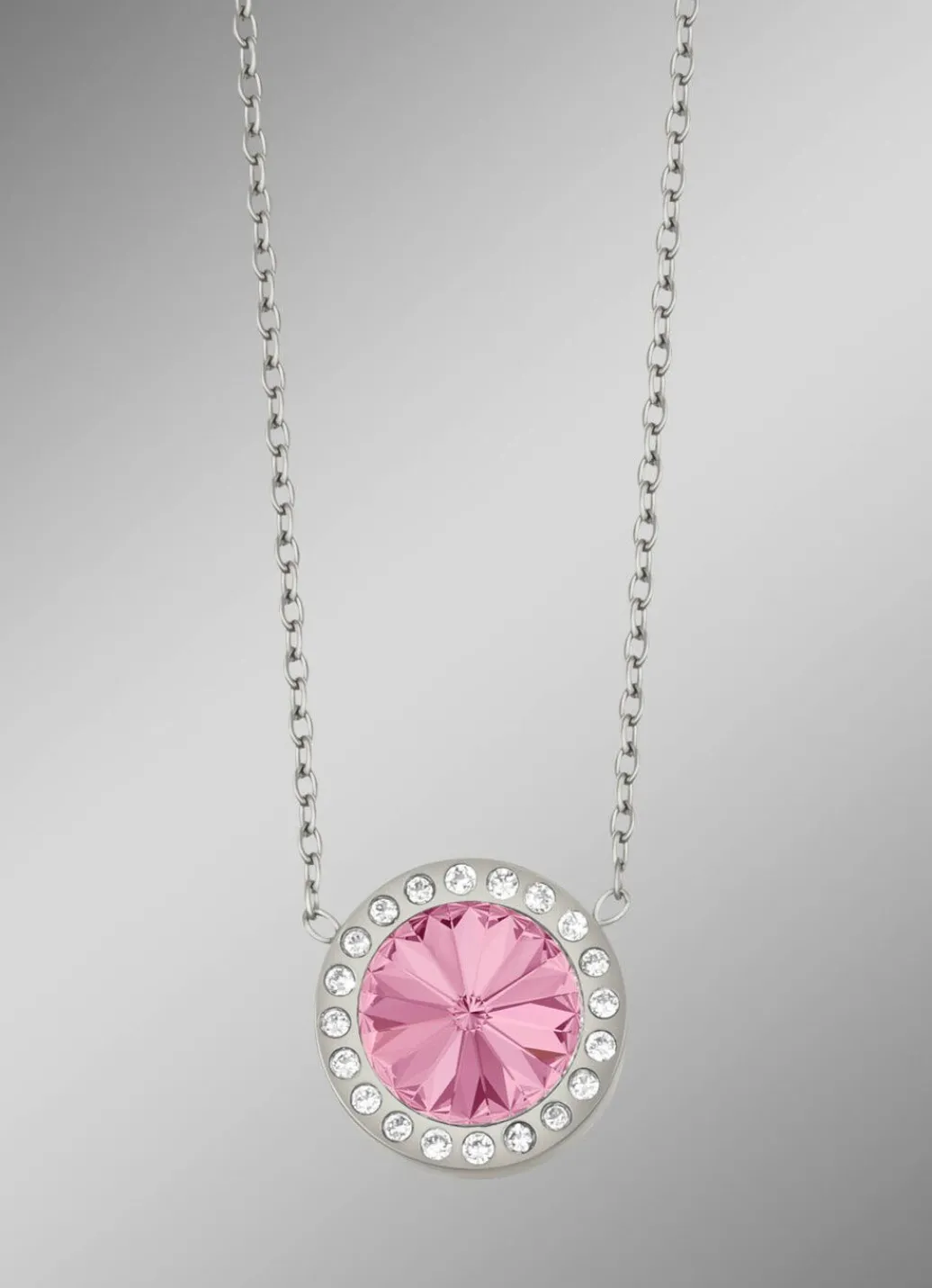Discount Halskette mit Swarovski®-Kristall in Pink Damen Modeschmuck|Anhänger