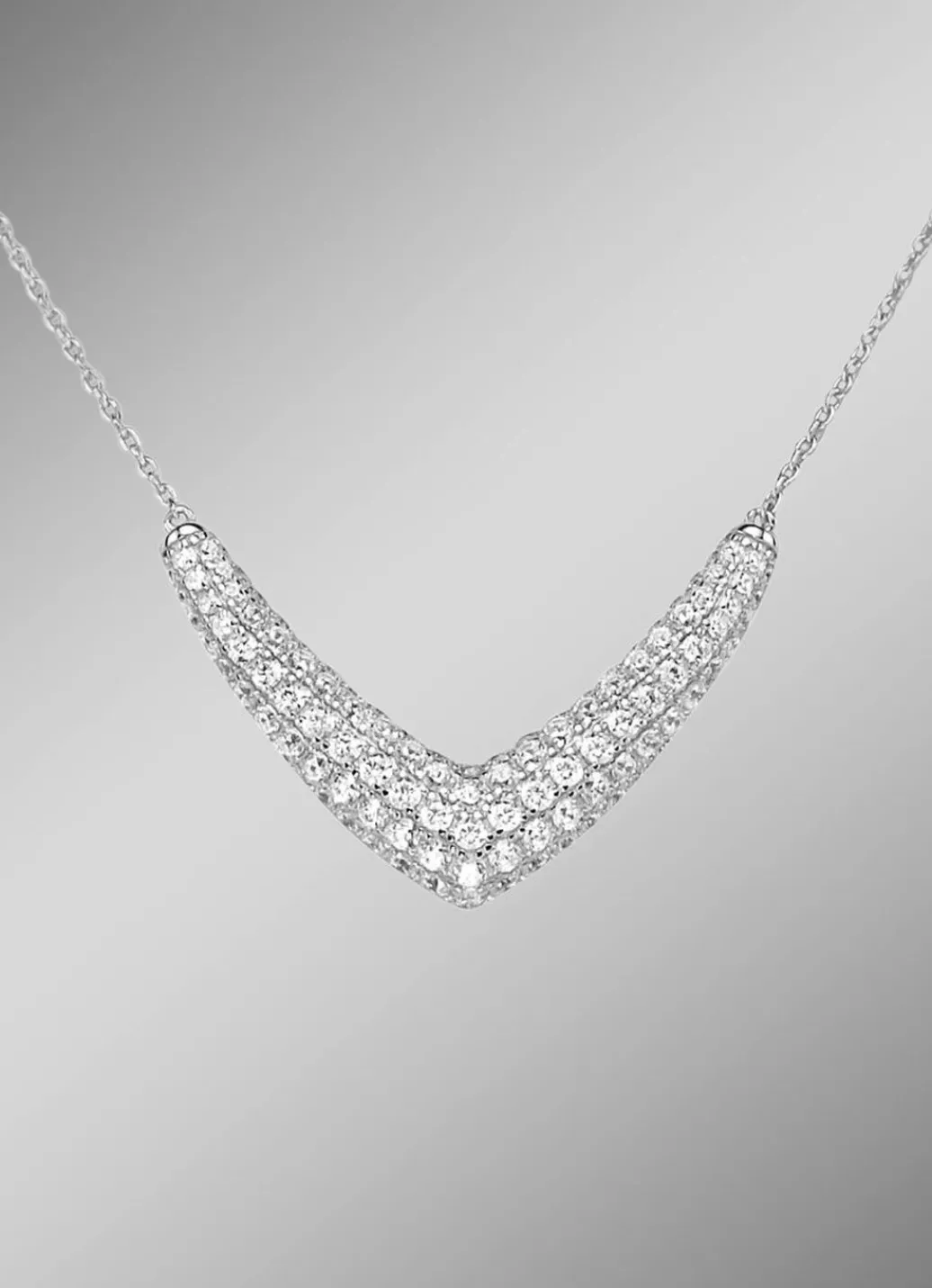 Clearance Halskette mit Zirkonia Damen Halsketten