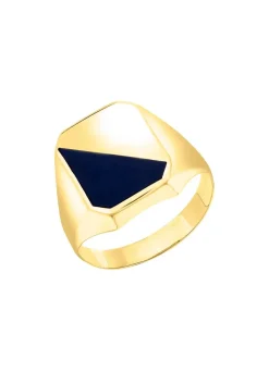 Outlet Herrenring aus 375er Gold mit Onyx Herren Ringe