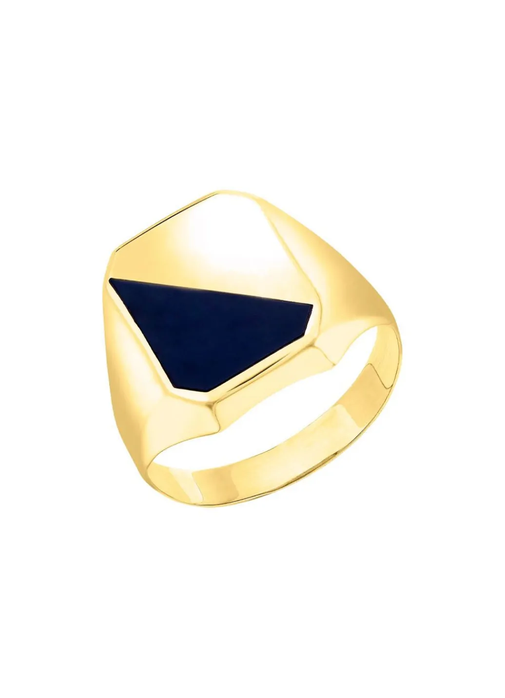 Outlet Herrenring aus 375er Gold mit Onyx Herren Ringe