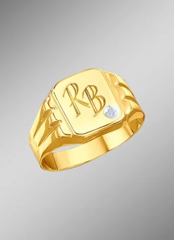 Discount Herrenring mit Diamant Herren Ringe