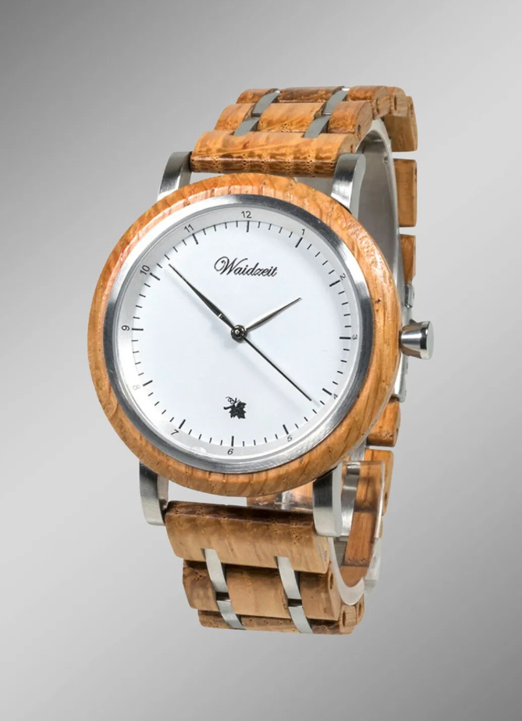 Herrenuhr mit Holzband der Marke Waidzeit Herren Quarzuhren