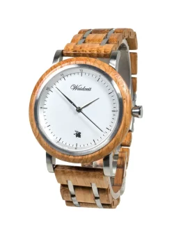 Herrenuhr mit Holzband der Marke Waidzeit Herren Quarzuhren