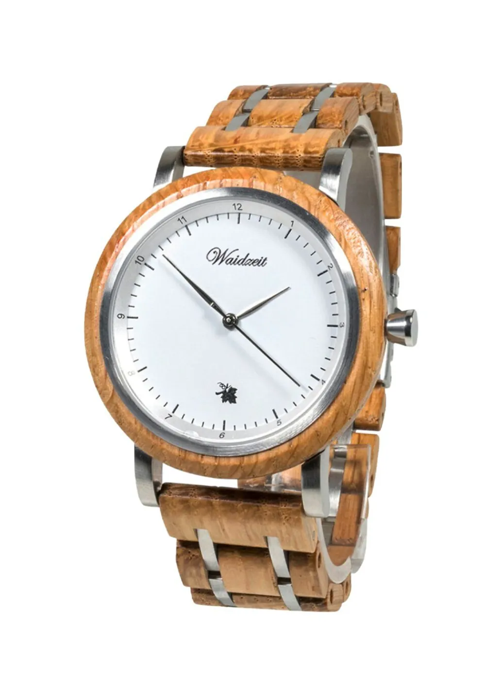 Herrenuhr mit Holzband der Marke Waidzeit Herren Quarzuhren