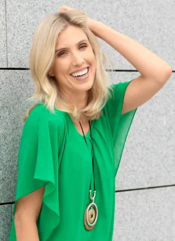 Sale Herrliche Halskette aus interessantem Materialmix Damen Modeschmuck|Halsketten
