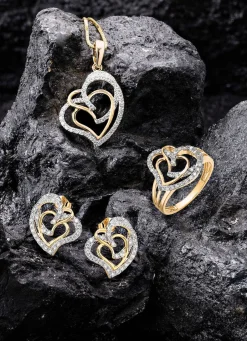 Online Herz-Anhänger mit 45 Diamanten Damen Anhänger