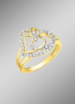 Hot Herz-Damenring mit 68 Diamanten Damen Ringe