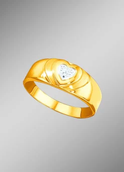Discount Herz-Damenring mit Diamant Damen Ringe