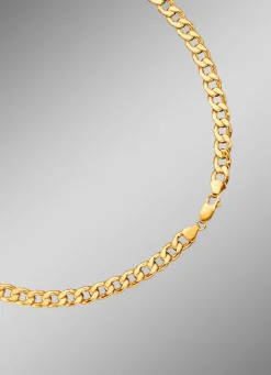 Clearance Hochwertige Panzerketten-Garnitur aus Gold Herren Halsketten|Armbänder