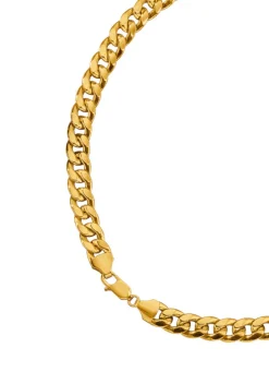 Clearance Hochwertige Panzerketten-Garnitur aus Gold Herren Halsketten|Armbänder
