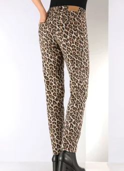 Damen Mona Lange Hosen<Hose in angesagter Leo-Dessinierung