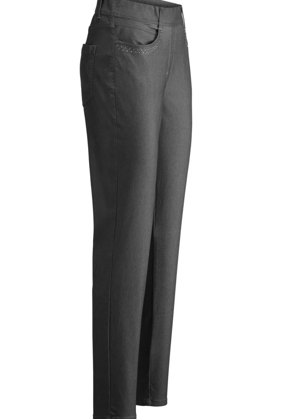 Damen Mona Schlupfhosen|Lange Hosen<Hose in Denim-Optik