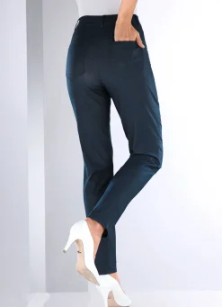 Damen Mona Schlupfhosen|Lange Hosen<Hose in Denim-Optik