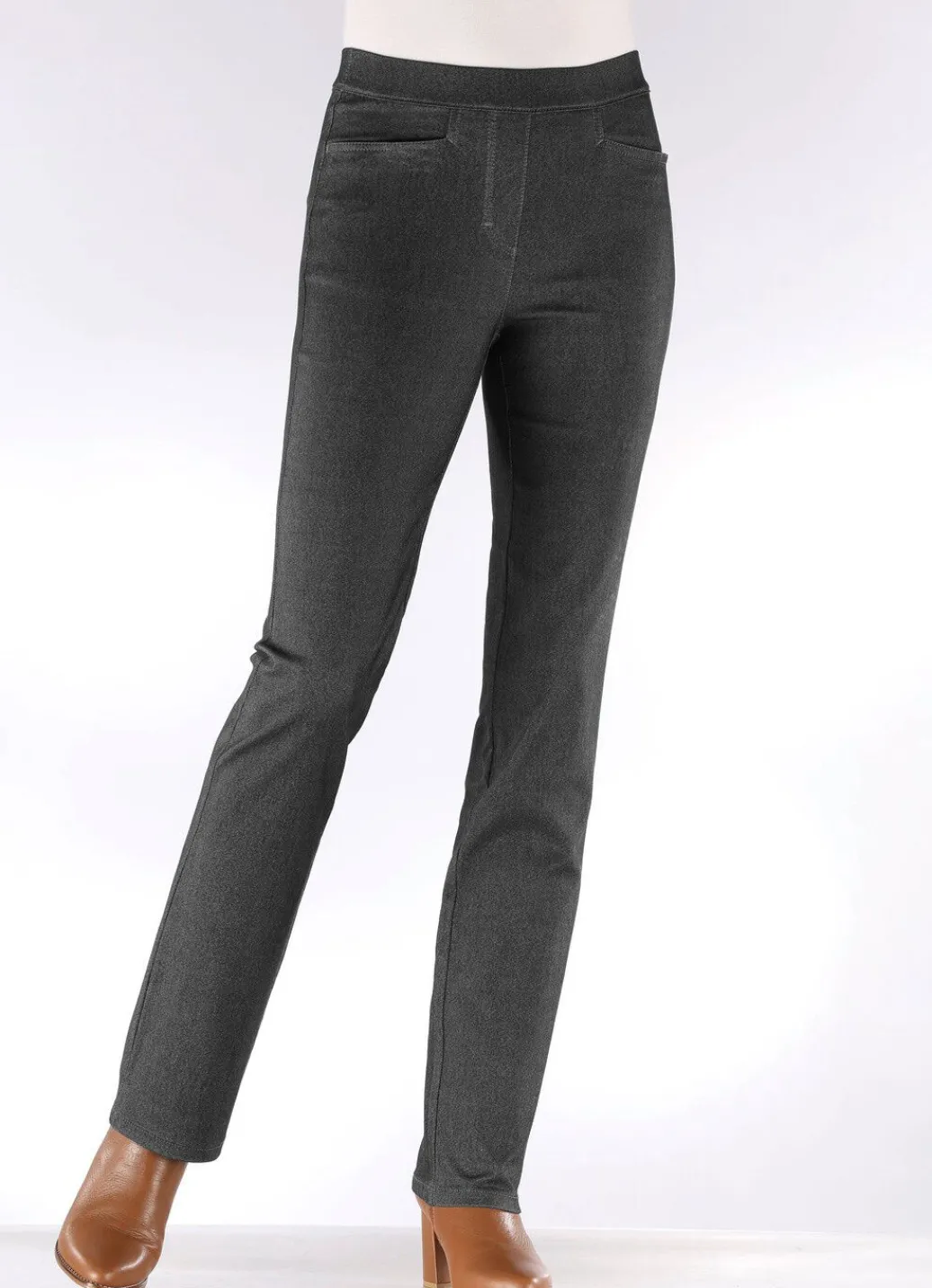 Damen Mona Schlupfhosen|Jeans<Hose in Denim-Optik