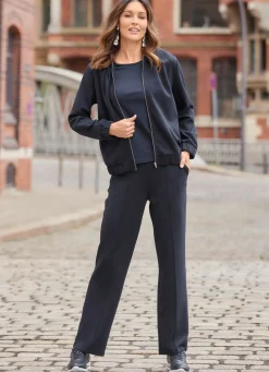 Damen Mona Schlupfhosen<Hose mit abgesteppten Biesen