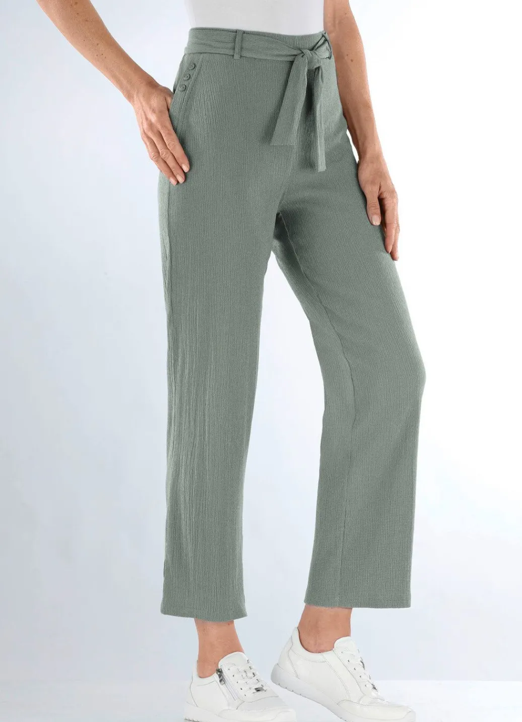 Damen Mona Schlupfhosen<Hose mit abnehmbarem Bindeband