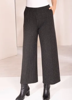 Damen Mona Schlupfhosen|Lange Hosen<Hose mit aktuellen Nadelstreifen