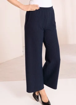 Damen Mona Schlupfhosen|Lange Hosen<Hose mit aktuellen Nadelstreifen