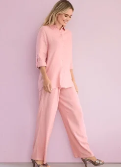 Damen Mona Lange Hosen|Freizeithosen<Hose mit Bundfalten