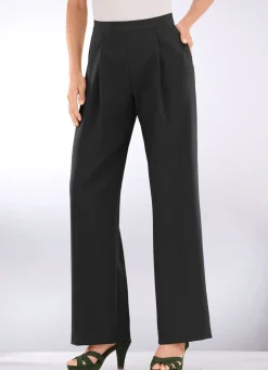 Damen Mona Schlupfhosen<Hose mit Bundfalten in modischer Weite