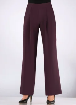 Damen Mona Schlupfhosen<Hose mit Bundfalten in modischer Weite