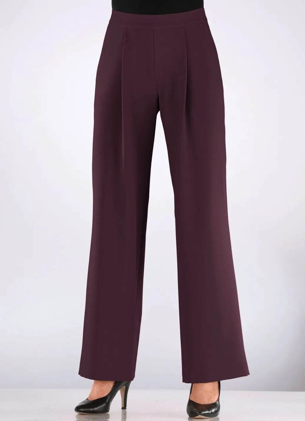 Damen Mona Schlupfhosen<Hose mit Bundfalten in modischer Weite