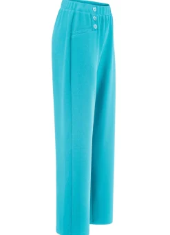 Damen Mona Schlupfhosen<Hose mit dekorativen Zierknöpfen