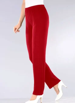 Damen Mona Schlupfhosen|Lange Hosen<Hose mit edlem Glanz