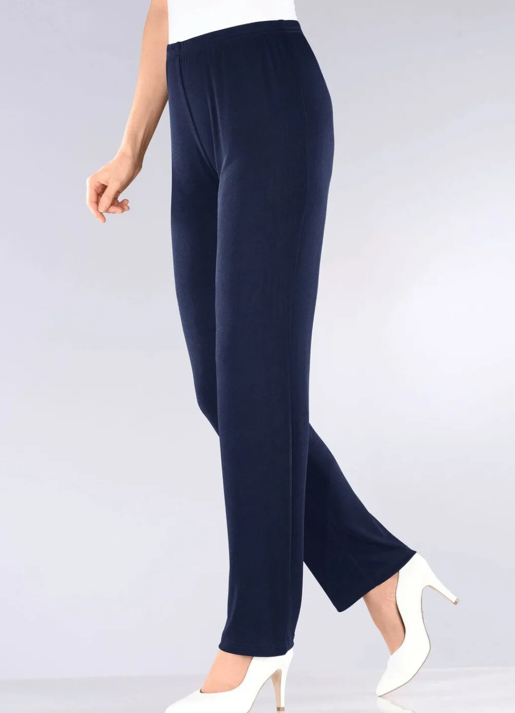 Damen Mona Schlupfhosen|Lange Hosen<Hose mit edlem Glanz