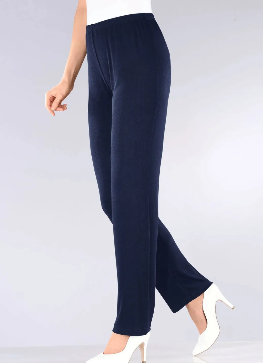 Damen Mona Schlupfhosen|Lange Hosen<Hose mit edlem Glanz in Extra-Kurzgrößen