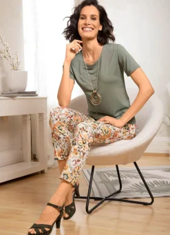 Damen Mona Schlupfhosen<Hose mit farbbrillantem Druck