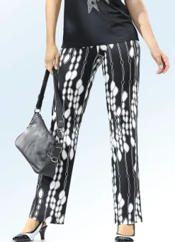 Damen Mona Schlupfhosen|Lange Hosen<Hose mit farbrillantem Druck