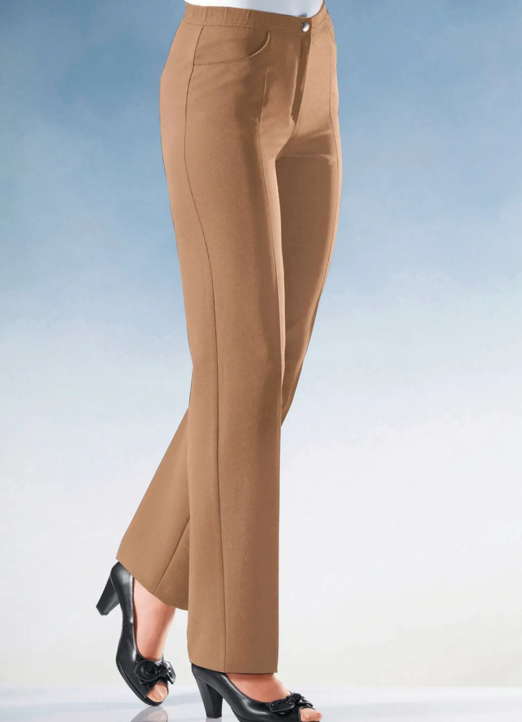 Damen Mona Lange Hosen<Hose mit komfortablem Dehnbund