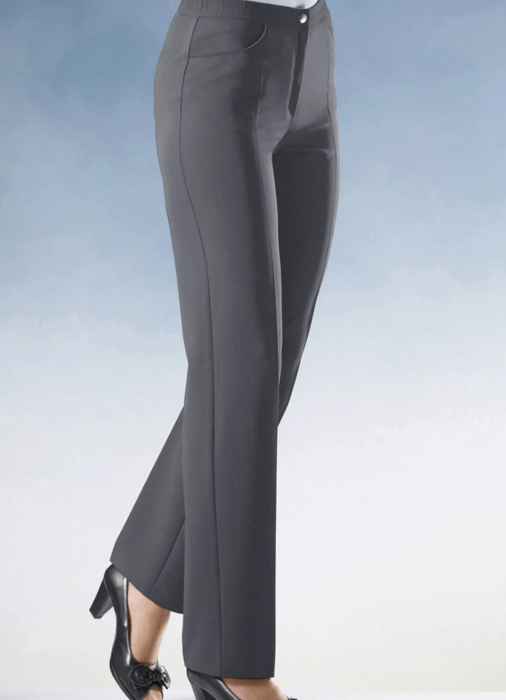 Damen Mona Lange Hosen<Hose mit komfortablem Dehnbund