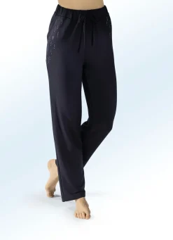 Damen Mona Freizeithosen<Hose mit Nietenzier