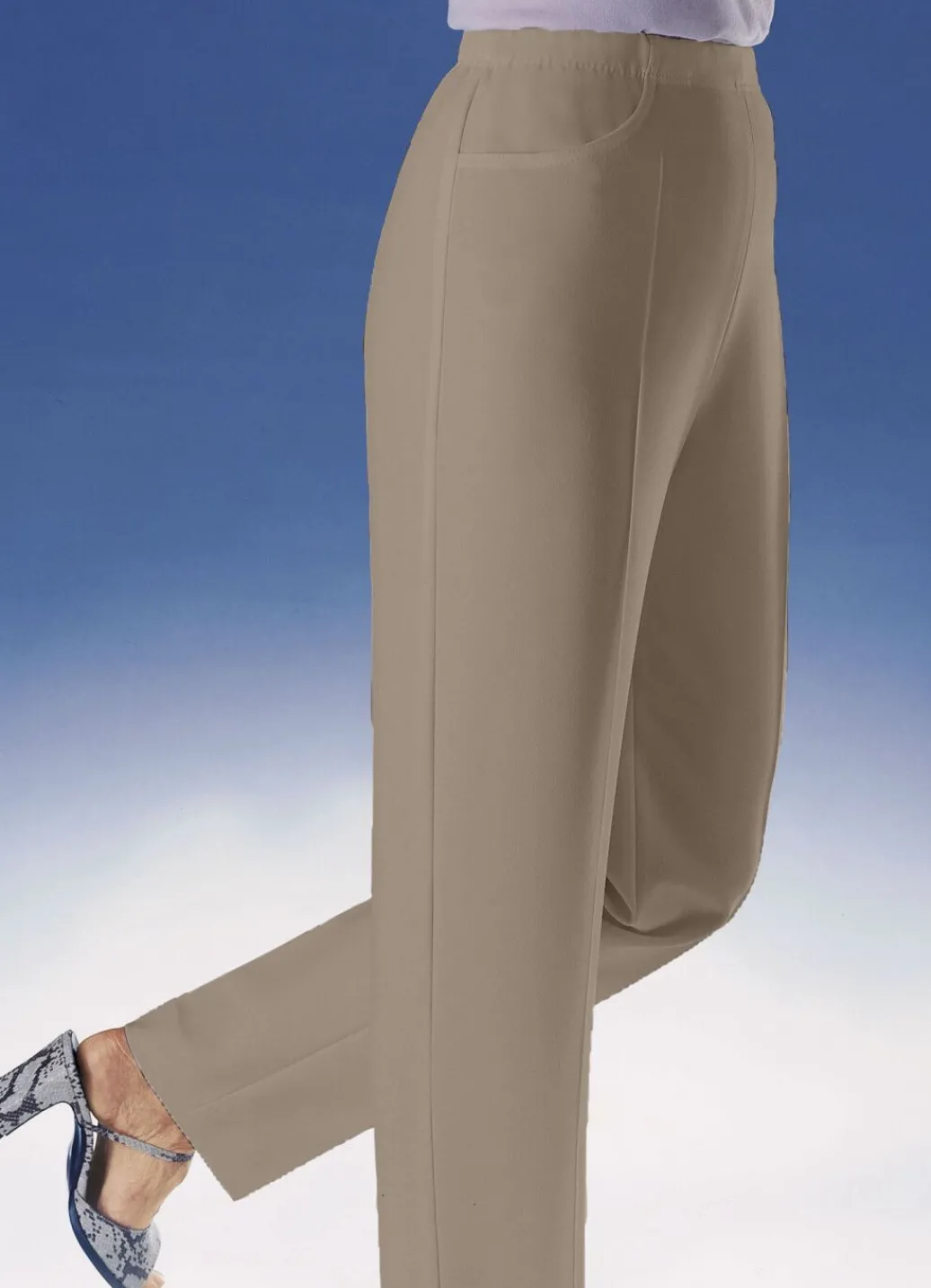Damen Mona Schlupfhosen<Hose mit praktischen Seitentaschen