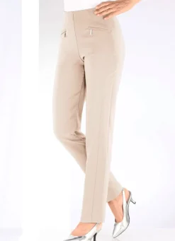 Damen Mona Schlupfhosen<Hose mit Reißverschlüssen an den Taschen