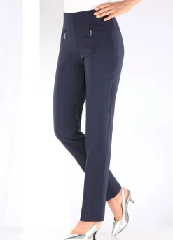Damen Mona Schlupfhosen<Hose mit Reißverschlüssen an den Taschen