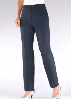 Damen Mona Lange Hosen<Hose mit Reißverschlüssen an den Seitentaschen