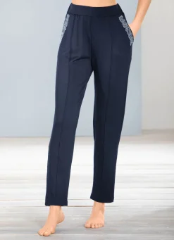 Damen Mona Freizeithosen<Hose mit Schmucksteinzier