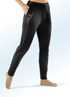 Damen Mona Freizeithosen<Hose mit Schmucksteinzier