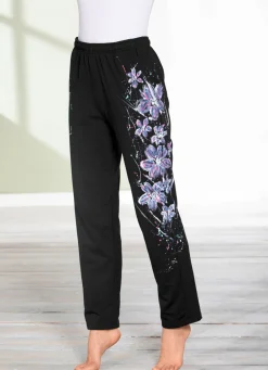 Damen Mona Freizeithosen<Hose mit tollem Floral Dessin