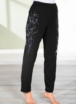 Damen Mona Freizeithosen<Hose mit tollem Floral Dessin