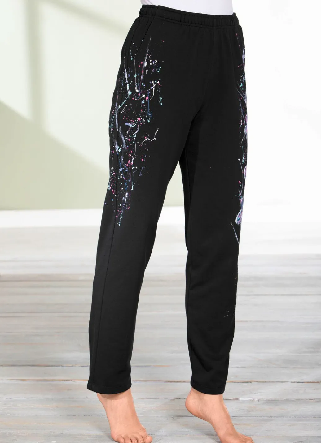 Damen Mona Freizeithosen<Hose mit tollem Floral Dessin