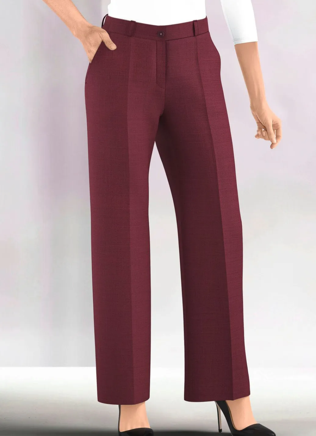 Damen Mona Lange Hosen<Hose mit weitem Beinverlauf