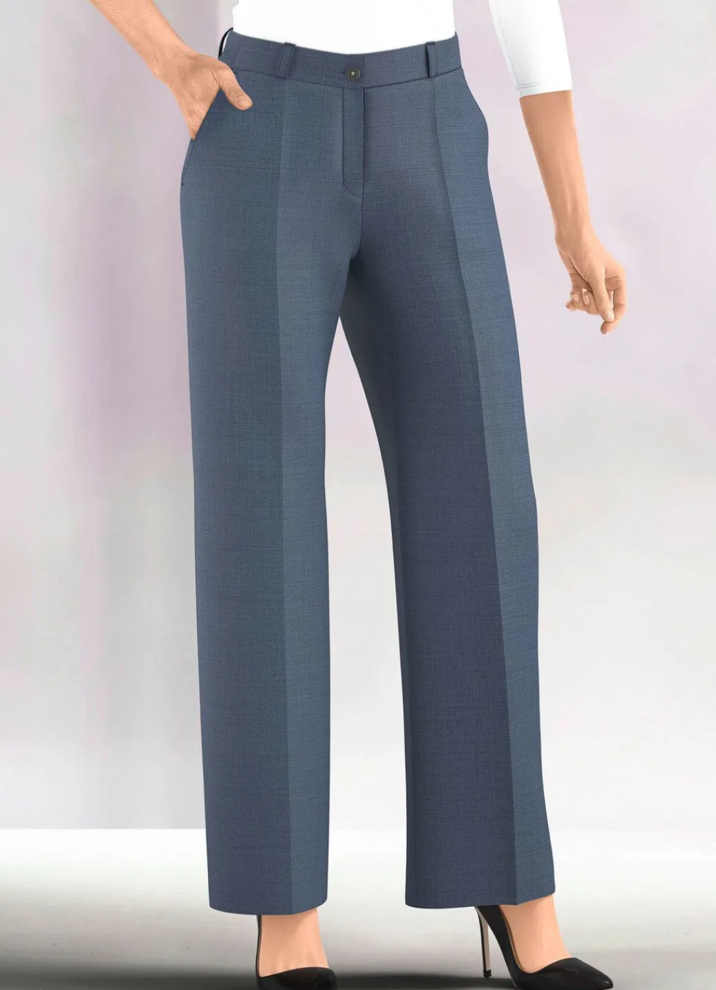 Damen Mona Lange Hosen<Hose mit weitem Beinverlauf