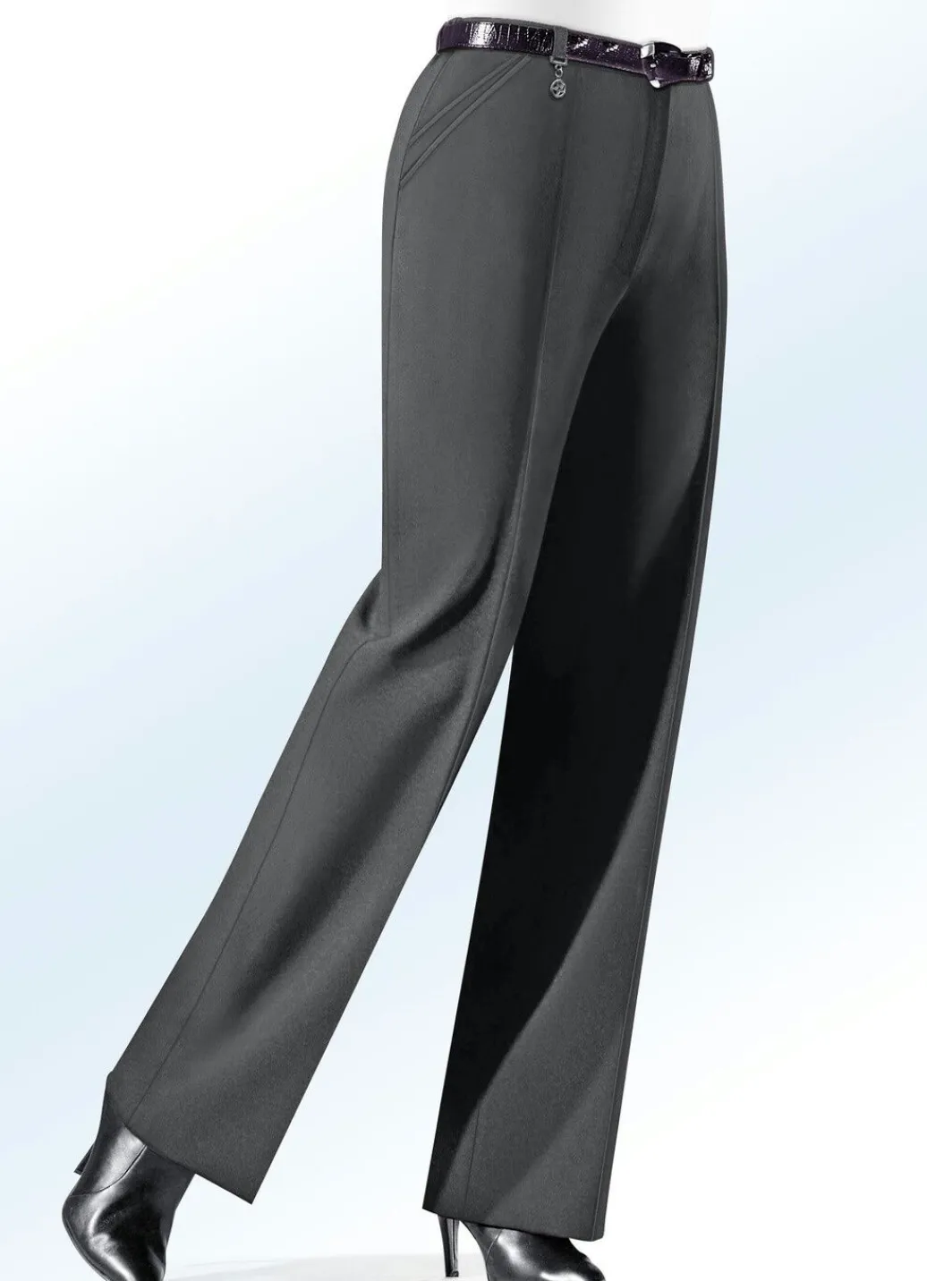 Damen Mona Lange Hosen<Hose mit Zieranhänger in 6 Farben